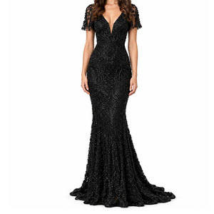 Robe de soirée élégante, longue, formelle, couleur et taille personnalisées, qualité supérieure, en vente en ligne - Product Image 1