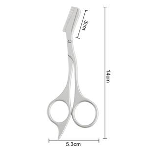 Ciseaux de précision pour sourcils avec peignes, 2-en-1, outil de toilettage des sourcils - Product Image 4