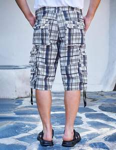 Pantalones Cortos Cargo para Hombre, Largos hasta Debajo de la Rodilla, Corte Relajado 3/4 con Bolsillos - Product Image 4