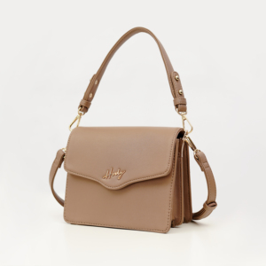 Luxury Fashion Lady ORELIA BAG Premium Synthetic Leather Satin Lined Solid Pattern <b>Shoulder</b> Bag Braided <b>Strap</b> Detail Magnetic - Product Image 2