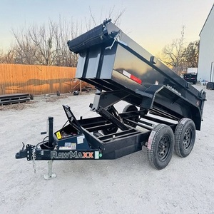 Remolque de Doble Descarga para Granja, Remolque Utilitario para Tractor, Transporte de Residuos y Materiales a Granel, en Venta - Product Image 2