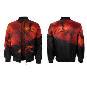 Chaqueta Bomber de Camuflaje de Alta Calidad con Cremallera para Hombre, Personalizada con Impresión Frontal, Transpirable, Deportiva, de Poliéster - Product Image 6