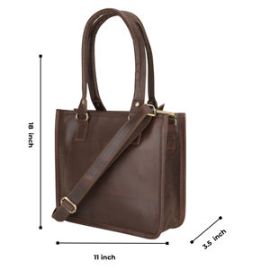 Bolso Bandolera Pequeño de Cuero Genuino Estilo Vintage para Hombre, para Viajes, Trabajo, Negocios, Impermeable, con Protección RFID - Product Image 3