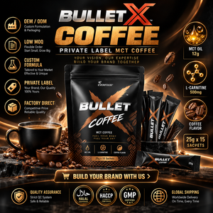 Café Instantáneo Amargo para Dieta Keto, MCT, Bajo en Azúcar, Control de Peso, Premezcla Funcional, OEM, Marca Privada, Malasia - Product Image 1
