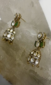 Classic Bell Shape 22K Gold Plated <b>Stud</b> <b>Earrings</b> Women's Wedding Jewelry Gift Party - Product Image 5