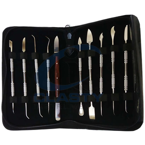 Juego de Instrumentos Quirúrgicos Dentales Profesionales con Empuñadura Moleteada, Herramientas Plateadas para Cirugía Oral, Clase I, Uso Manual - Product Image 6
