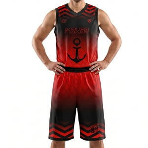 Breathable Sublimated Basketball Jersey Custom Team Number 100% Polyester Quick Dry Plus Size Summer Sports Uniform For Teams - Product Image 1