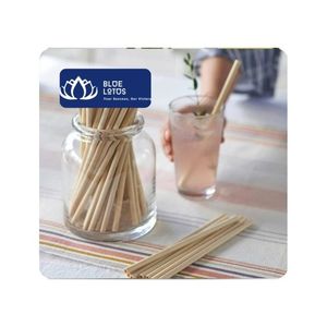 [BEST SELLER] BLUE LOTUS Ensemble de pailles en bambou (Modèle Glory) - Pailles de luxe réutilisables pour thé au lait, boissons froides, utilisation en restauration - Product Image 1