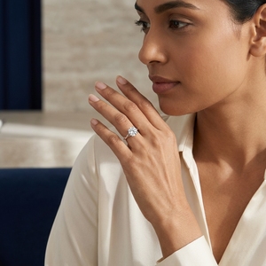 Anillo de Compromiso con Diamante Cultivado en Laboratorio de Corte Redondo de 2 Quilates, Certificado por IGI, en Platino Sólido PT950, Joyería de Lujo para Mujer - Product Image 4