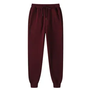 Pantalon de jogging ample pour homme, taille élastique, décontracté, noir et gris, coupe droite, coupe ample - Product Image 4