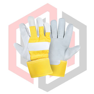 Gants de travail en cuir grainé résistants aux déchirures, respirants, antistatiques, paume en cuir sans silicone, sans poudre, pour la lutte contre les incendies - Product Image 1