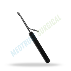 Elevador Cobb de succión con mango largo de 15 pulgadas (380 mm) para neurocirugía y cirugía de columna, instrumento para elevación y succión ósea - Product Image 4