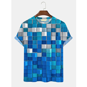 เสื้อยืดพิมพ์ลายกราฟิกความละเอียดสูงสำหรับผู้ชาย ผ้าโพลีเอสเตอร์ถัก ดีไซน์เต็มตัว แห้งเร็ว ระบายอากาศได้ดี - Product Image 3