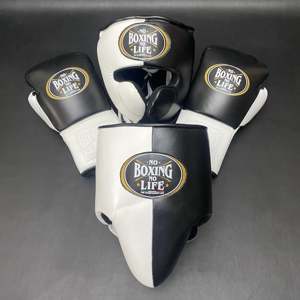 Conjuntos de Sparring de Boxeo Personalizados No Boxing No Life, Kit de Sparring de Boxeo de Cuero Profesional de Alta Calidad - Product Image 1