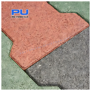 Baldosas de Caucho EPDM Ecológicas Antideslizantes con Forma de Hueso de 15 mm de Grosor para Gimnasio, Caminos y Uso en Exteriores - Product Image 2