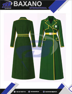 Manteau en laine de haute qualité pour femmes, ceinturé, style trench-coat, long, pour les membres de la sororité CEPhi. - Product Image 6