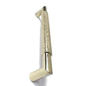 Manija de Puerta de Latón Texturizado – Tirador Moderno de Lujo para Puertas de Madera, Herraje Decorativo de Latón Sólido - Product Image 2