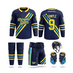 Polyester Made Sublimation Design Ice Hockey Uniform Premium Quality Custom Made Printed Logo Ice Hockey Uniform for <b>Men</b> - Product Image 1