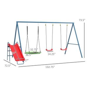 Outdoor Toy Swing Set for Kids Fun Play Equipment for Gardens and Parks - Product Image 3