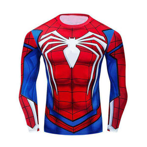 T-shirt de sport unisexe à compression, protection UV, séchage rapide, en Spandex/Nylon écologique pour la gym et le fitness - Product Image 6