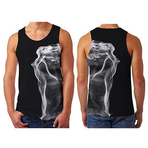 Camiseta Deportiva Casual para Hombre, Compresión Atlética, Transpirable, Tejida, Ajustada, Sin Mangas, para Fisicoculturismo, Fitness, Secado Rápido, para Gimnasio - Product Image 1