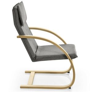 Fauteuil de détente gris moderne et écologique, canapé simple pour la maison, salon, meubles pour hôtels et centres commerciaux - Product Image 3