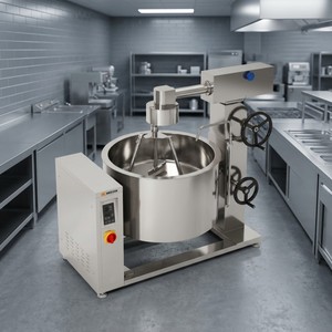 Olla de vapor con inducción y revestimiento giratorio Amicook 380V/440V, modelo con control de temperatura, cacerolas que ahorran trabajo, olla para freír pasta. - Product Image 2