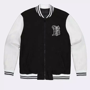 <b>Patches</b> Supplier Breathable Women Varsity <b>Jackets</b> Women Short Crop Top Baseball <b>Jackets</b> With Chenille Embroidered <b>Jackets</b> - Product Image 5
