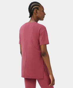 เสื้อยืดผู้หญิงฤดูร้อน MOQ ต่ำ รุ่นใหม่ล่าสุด แขนสั้น สีพื้น แห้งเร็ว ระบายอากาศได้ดี คุณภาพสูง ดีไซน์โดดเด่น - Product Image 4