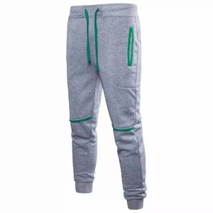 Pantalon de survêtement noir pour homme avec accents rouges, taille élastique, cordon de serrage, décontracté, poches latérales, respirant, poids moyen, pour l'automne - Product Image 4