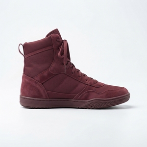 Chaussures de boxe montantes pour hommes, légères et respirantes, pour l'entraînement sportif, avec semelle à adhérence flexible et soutien de la cheville, idéales pour la salle de sport - Product Image 3