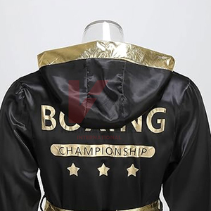 Batas de Boxeo Personalizadas de Satén, Proveedor Mayorista OEM para Boxeo Profesional y Deportes - Product Image 3