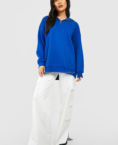 Nuevo diseño personalizado sudaderas con capucha mujeres sudaderas con capucha en blanco mujeres Casual manga larga pulóver Tops Casual sólido tejido sudaderas con capucha para mujer - Product Image 1