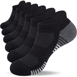 Men's Ankle <b>Socks</b> Breathable Quick Dry Sports Athletic <b>Socks</b> Solid <b>Black</b> Knitted Summer Wear - Product Image 1