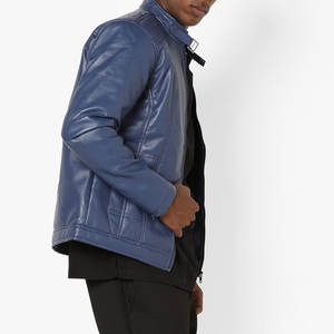 Chaqueta de Cuero Thunderbolt, Chaqueta de Cuero Estilo Biker, Chaqueta de Cuero con Logotipo Personalizado Midnight Ride - Product Image 2