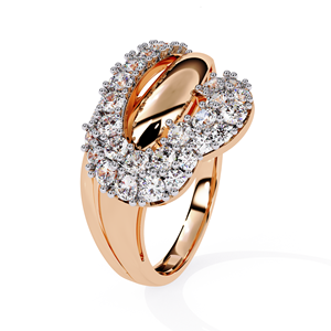 Custom Luxury 14K White Rose Yellow Gold Wedding Band Natural Diamond Engagement <b>Ring</b> Fine Bridal Jewelry <b>for</b> Women and <b>Men</b> - Product Image 3