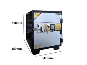 Caja Fuerte para Oficina MONEY MNS-59E, Diseño Moderno, Alta Seguridad, Impermeable, con Contraseña y Llave - Product Image 1