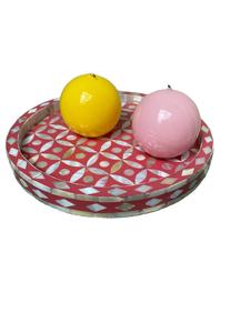 Plateau en bois incrusté de vadrouille au design unique de qualité supérieure Vaisselle décorative artisanale pour le salon, la salle à manger et les espaces d'accueil - Product Image 3