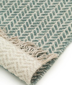 Tapis Kilim en laine tissé à la main écologique – Tapis Dhurrie durable à tissage plat • Kilim Dhurrie en laine indienne fait main – Vintage - Product Image 1