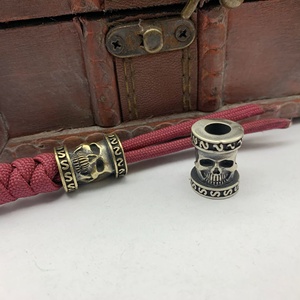 <span class=keywords><strong>Bracelet</strong></span> en laiton avec pendentif couteau crâne, ensembles de couteaux, accessoires en <span class=keywords><strong>paracorde</strong></span>, cordon de lampe torche, pendentif pour couteau utilitaire, extérieur - Product Image 5