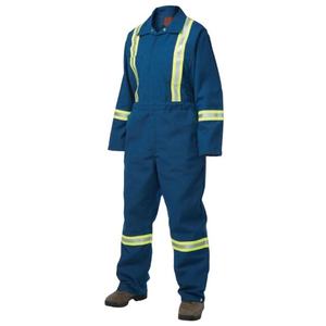 Overol de Seguridad Reflectante Personalizado para Hombre y Mujer, con Cintas Reflectantes, para Trabajos de Construcción Vial, Azul, con Bolsillos, al por Mayor - Product Image 3