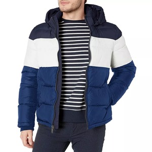 Blouson matelassé isolant pour homme, col montant, logo personnalisé sur le devant, commande en gros, fabricant et fournisseur de vêtements OEM - Product Image 3