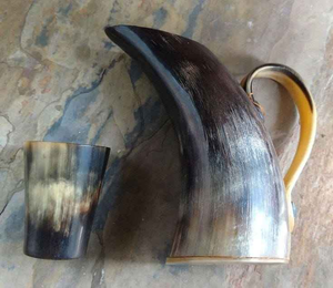 Vaso de Whisky Ecológico con Tapa y Diseño de Koi, Hecho de Cuerno de Búfalo Real, con Logotipo Personalizado, para Fiestas y Bares - Product Image 6