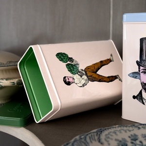 Premium Quality Customised Enamel Ivory Grey French Country Design Eco-Friendly Durable Rectangle Storage Box Lid BPA Free - Product Image 3