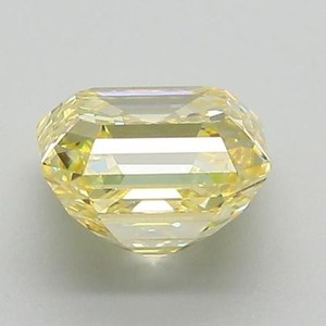 Diamant CVD de laboratoire jaune vif fantaisie 2,01 carats taille Asscher, poli à la main en Inde, certifié IGI, pour la fabrication de bijoux - Product Image 3