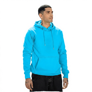 Sudadera con Capucha para Hombre, Color Sólido, Corte Regular, Informal, de Algodón, con Bolsillo, para Otoño - Product Image 3