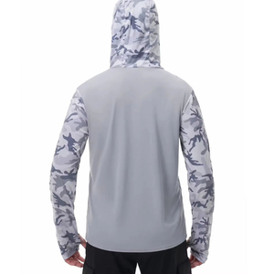 Sudadera con Capucha de Pesca Unisex de Manga Larga, Transpirable e Impermeable con Protección UPF 50, Diseño de Logotipo Personalizado, Material 100% Poliéster de Alta Calidad - Product Image 2