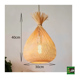 Pantalla de lámpara de ratán tejida a mano, ecológica, de mimbre, para villa, hotel, sala de estar, lámpara de techo, Vietnam - Product Image 3