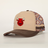 Gorra Trucker Estructurada de 6 Paneles con Camuflaje del Suroeste, Gorra Deportiva Premium con Visera Curva, Bordado Personalizado Duradero, Ajustable, de Lona y Malla
