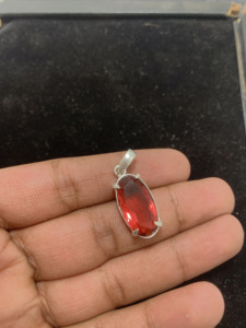 Colgante de piedras preciosas de alta calidad a precio increíble para mujer, estilo vintage, chapado en plata, regalo de cumpleaños, colgante de compromiso - Product Image 2